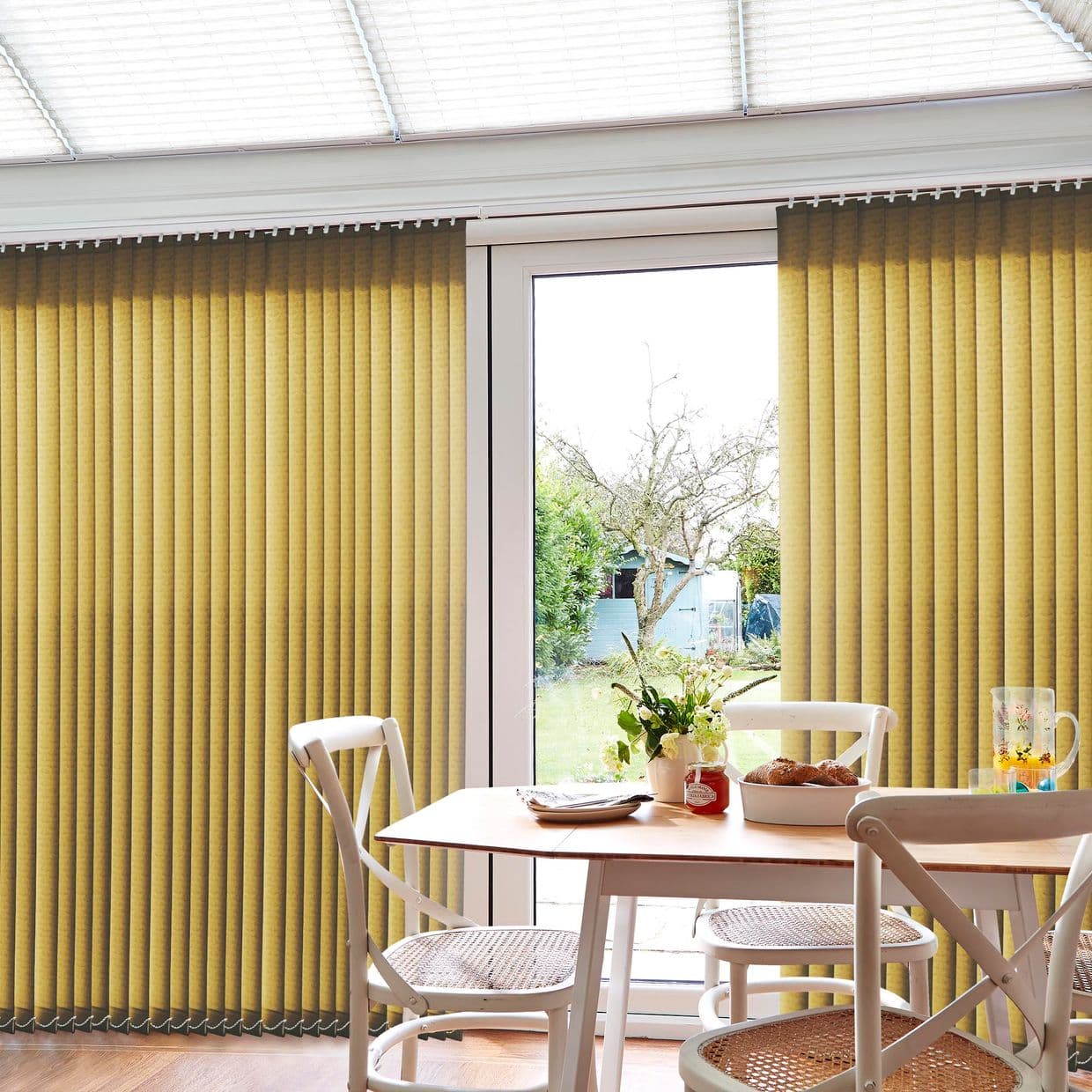 Vesper Mustard Conservatory Vertical Blind