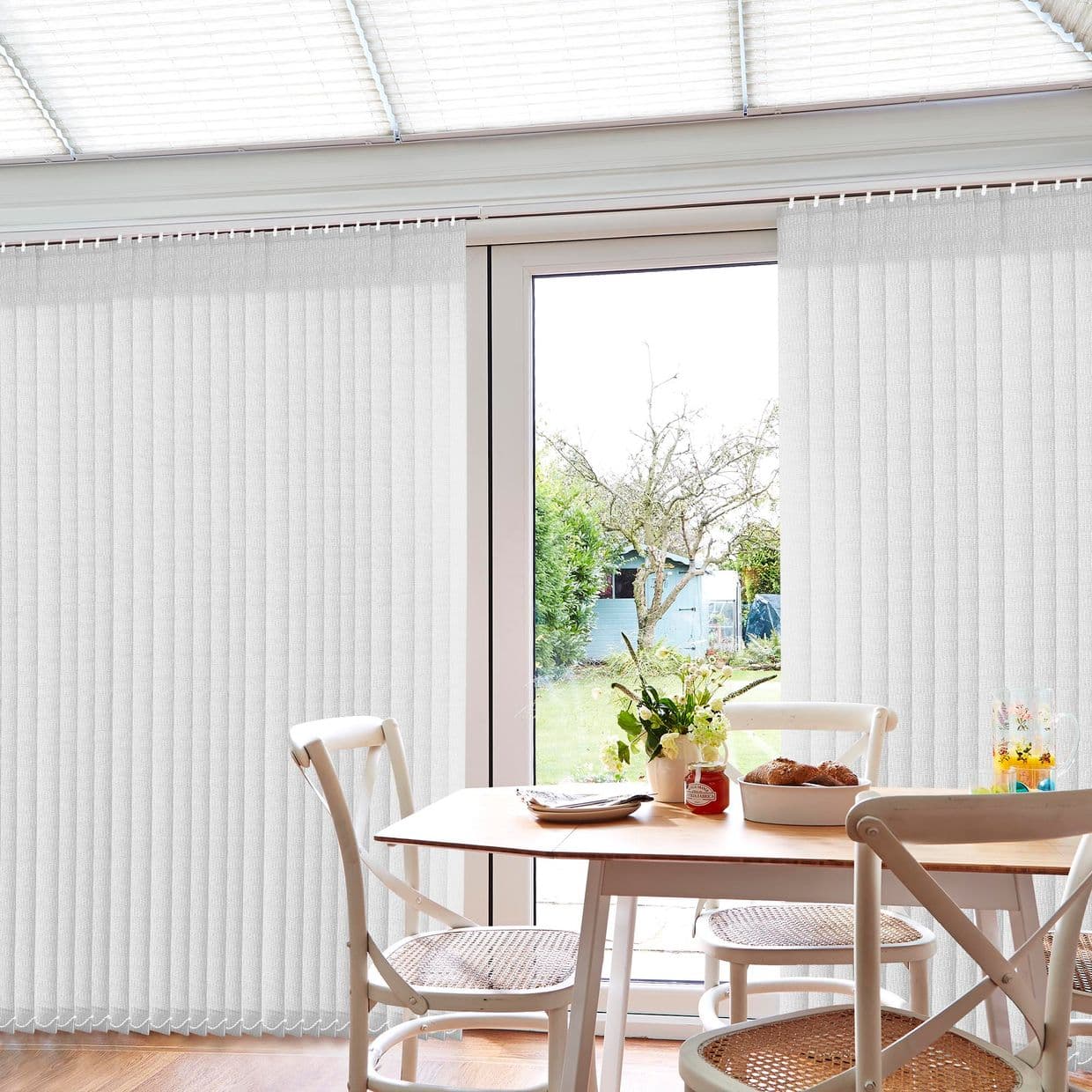 Linara White Conservatory Vertical Blind