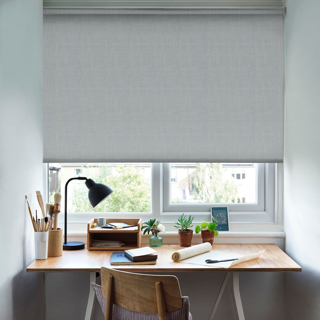 Hayden Blackout Dove Roller Blind