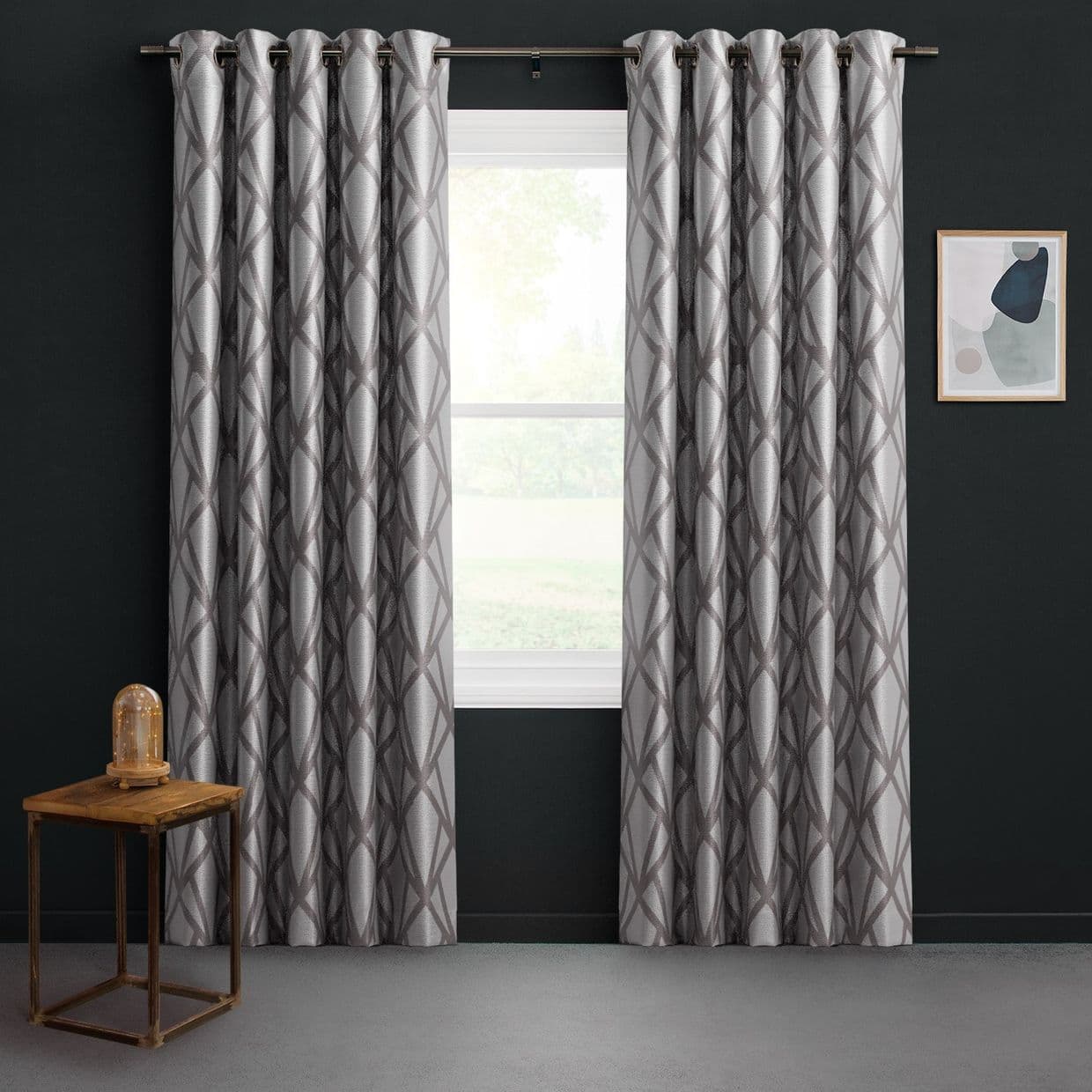 Dimension Pewter Curtain