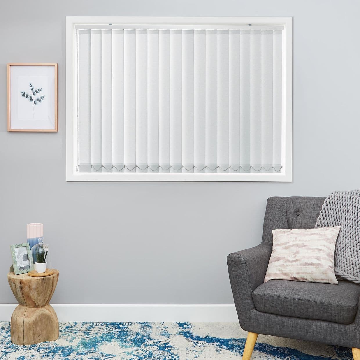 Hexham Silver Vertical Blind