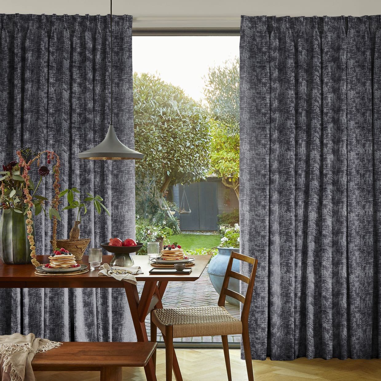 Dusk Charcoal Curtain