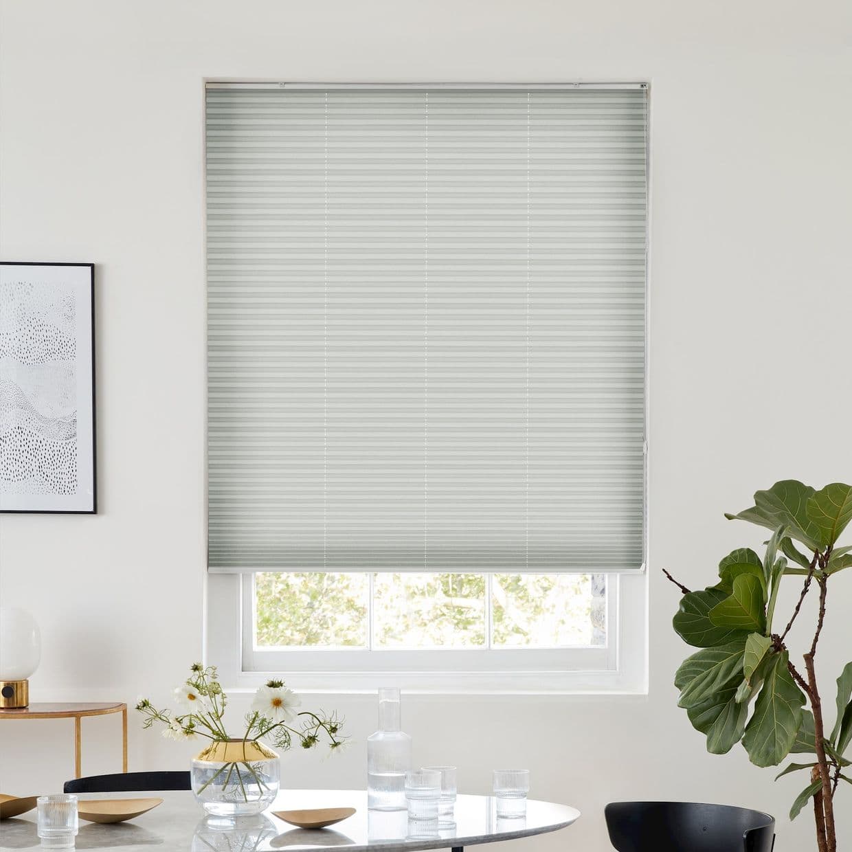 Profusion Silver Pleated Blind