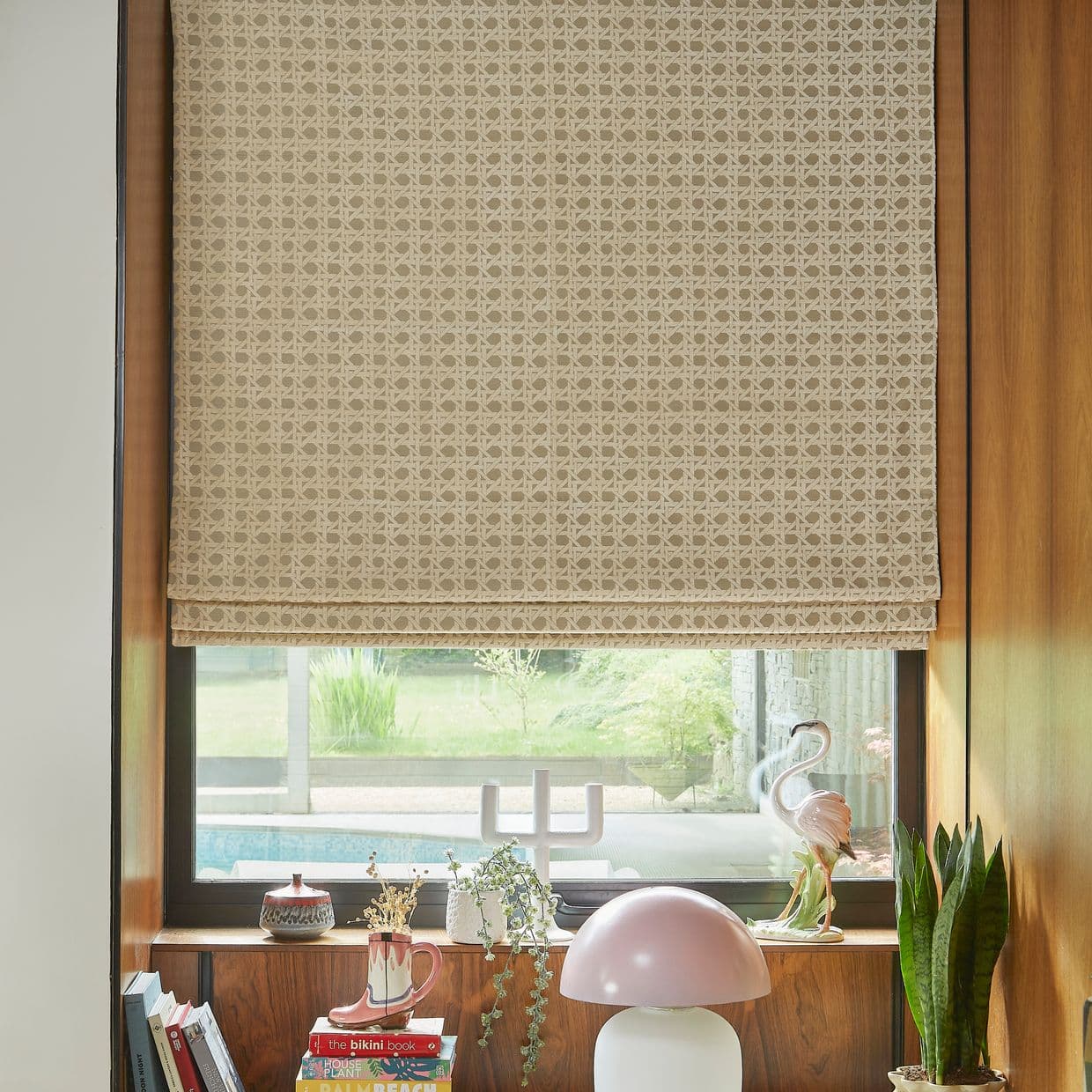 Wyndhams Rattan Sepia Roman Blind