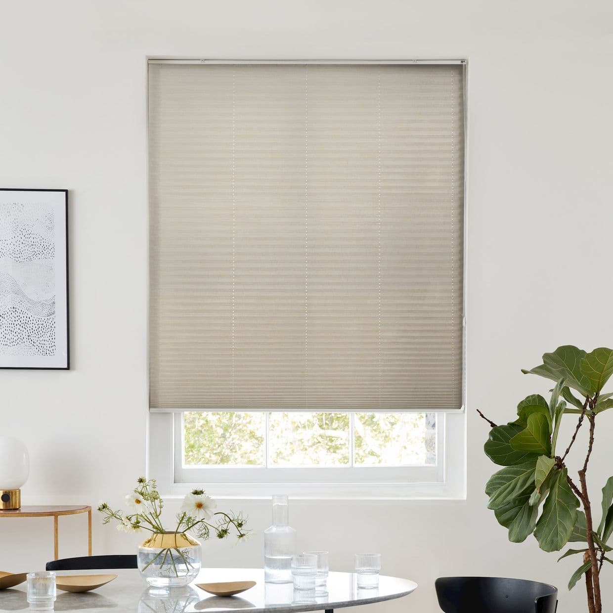 Grenoble Taupe Pleated Blind
