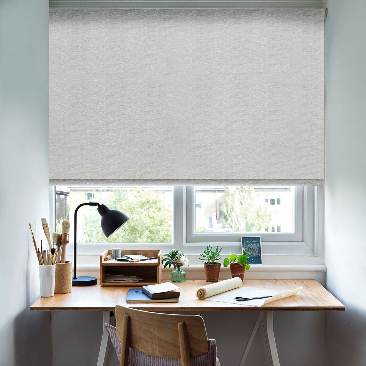 Oslo Blackout Platinum Roller Blind