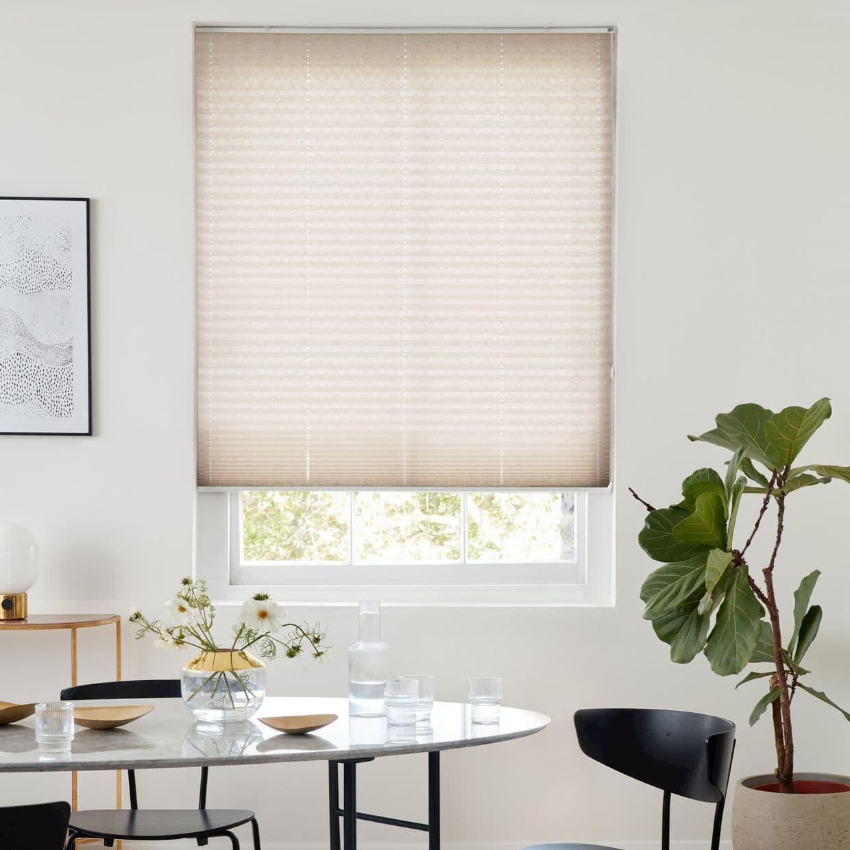 Moreno Cornsilk Pleated Blind
