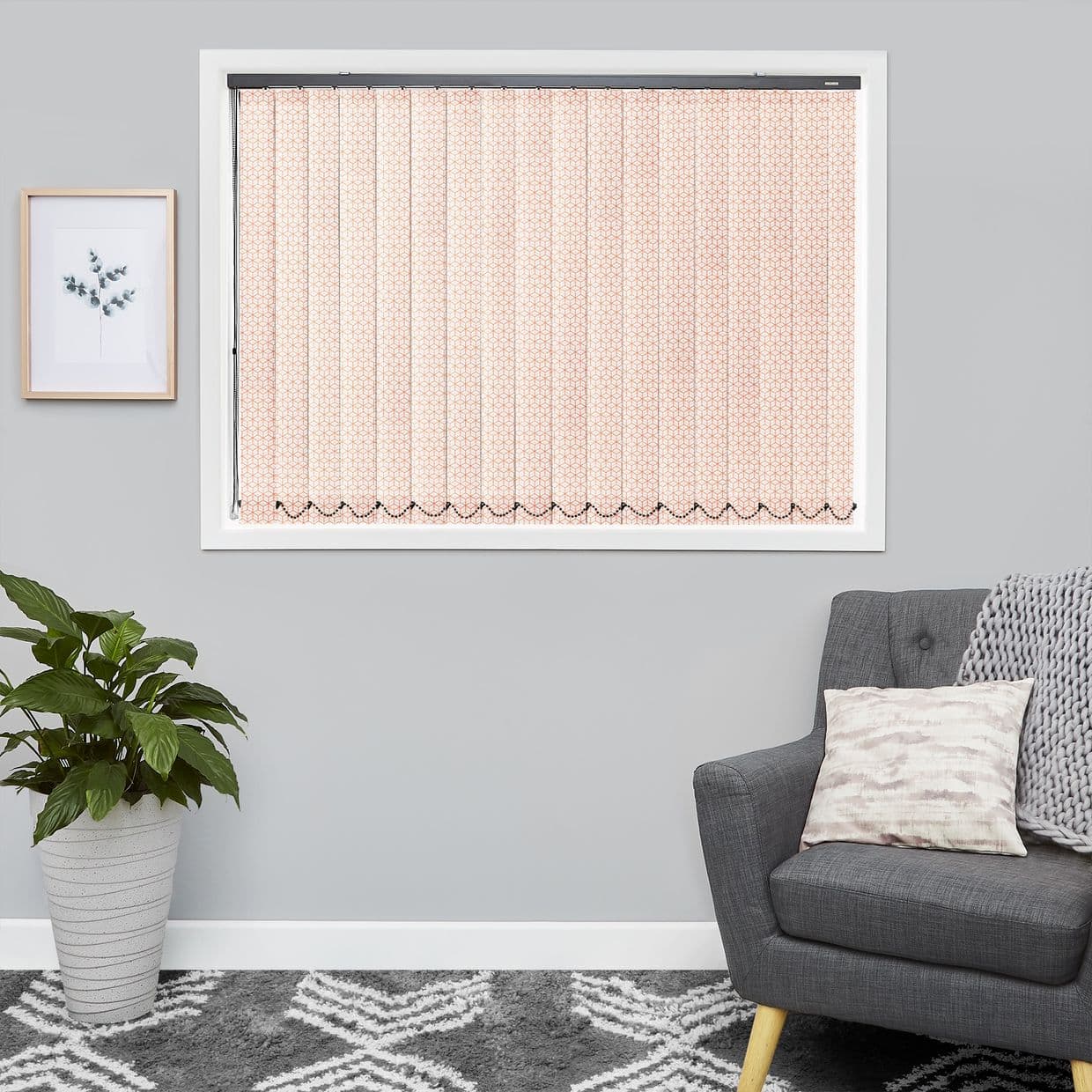 Edison Rust Vertical Blind