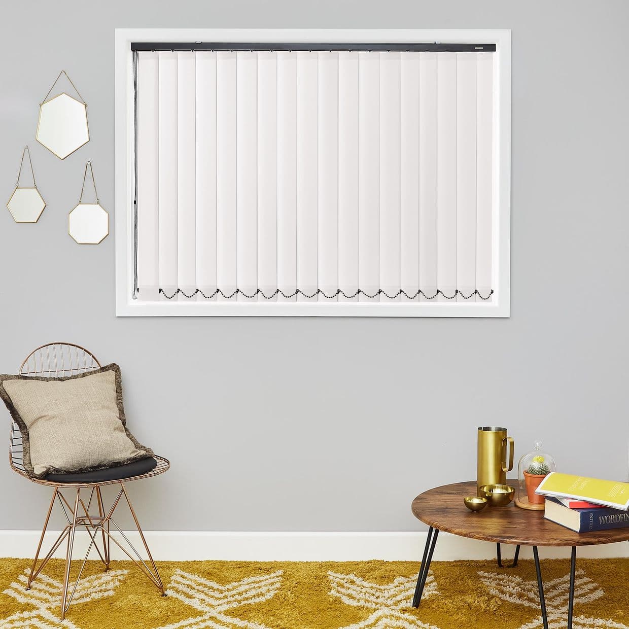 Vivre White Vertical Blind