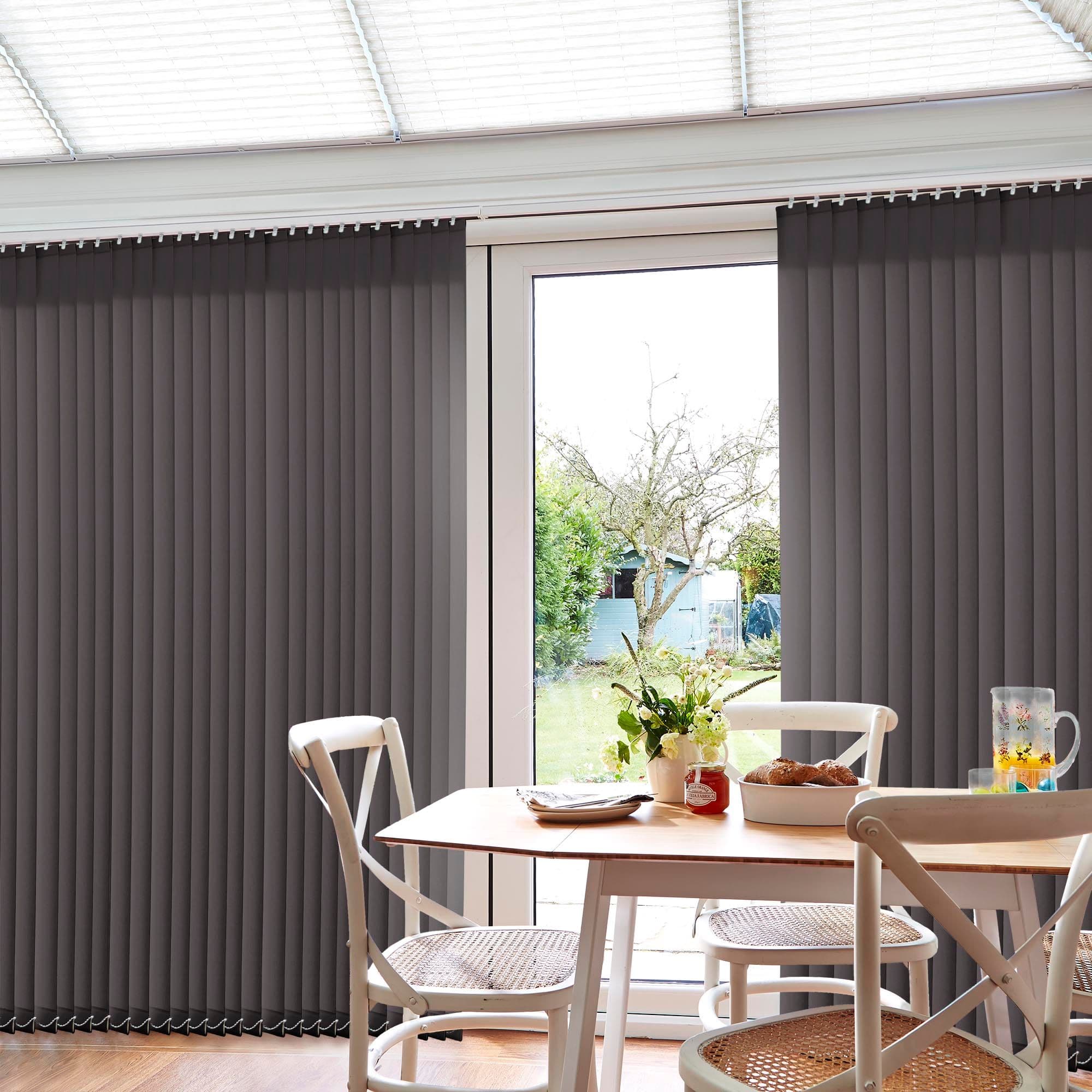 Reber Grey Conservatory Vertical Blind