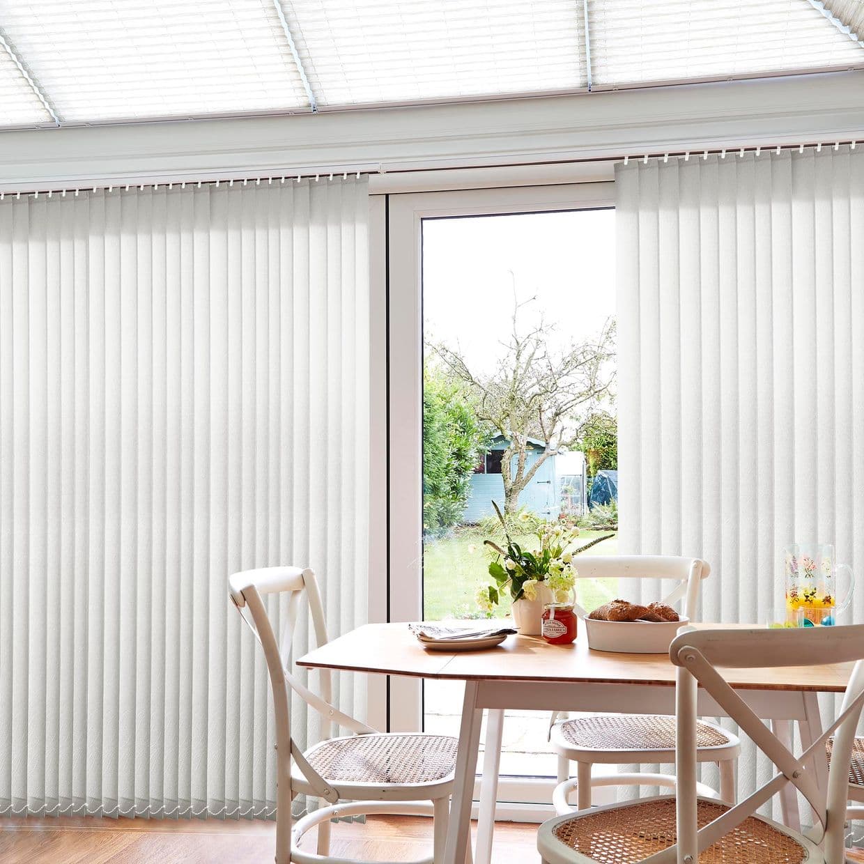 Florence White Conservatory Vertical Blind