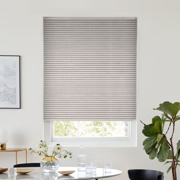 Thermashade Sisal Blackout Stone Pleated Blind