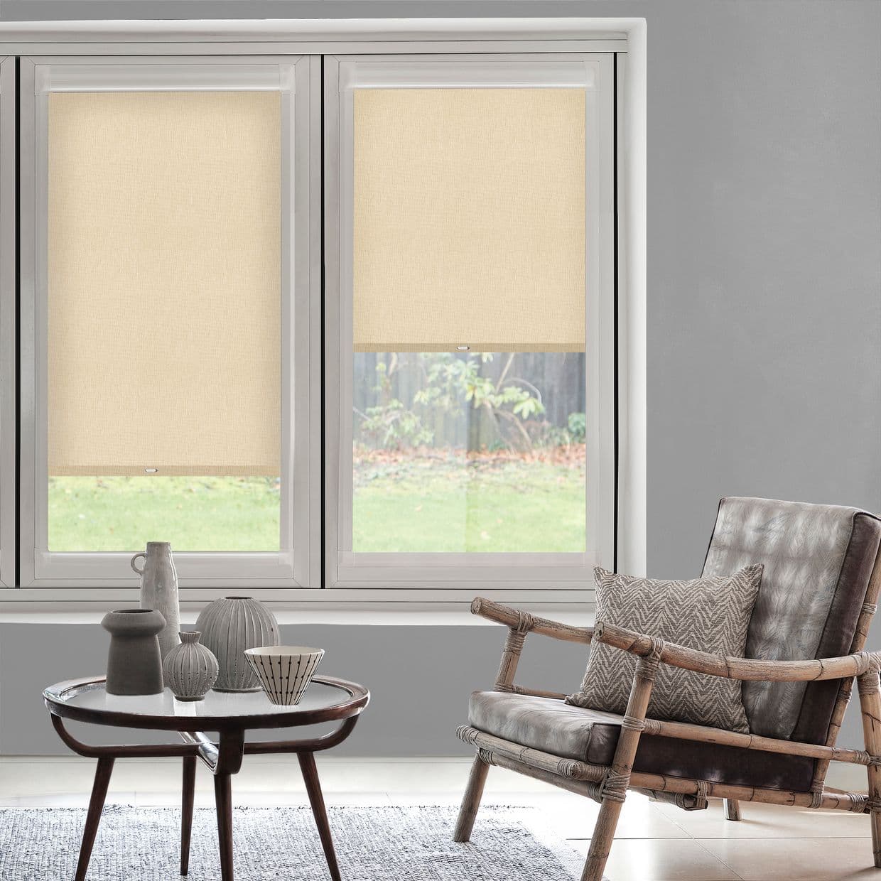 Minnie Wheat Perfect Fit Roller blind