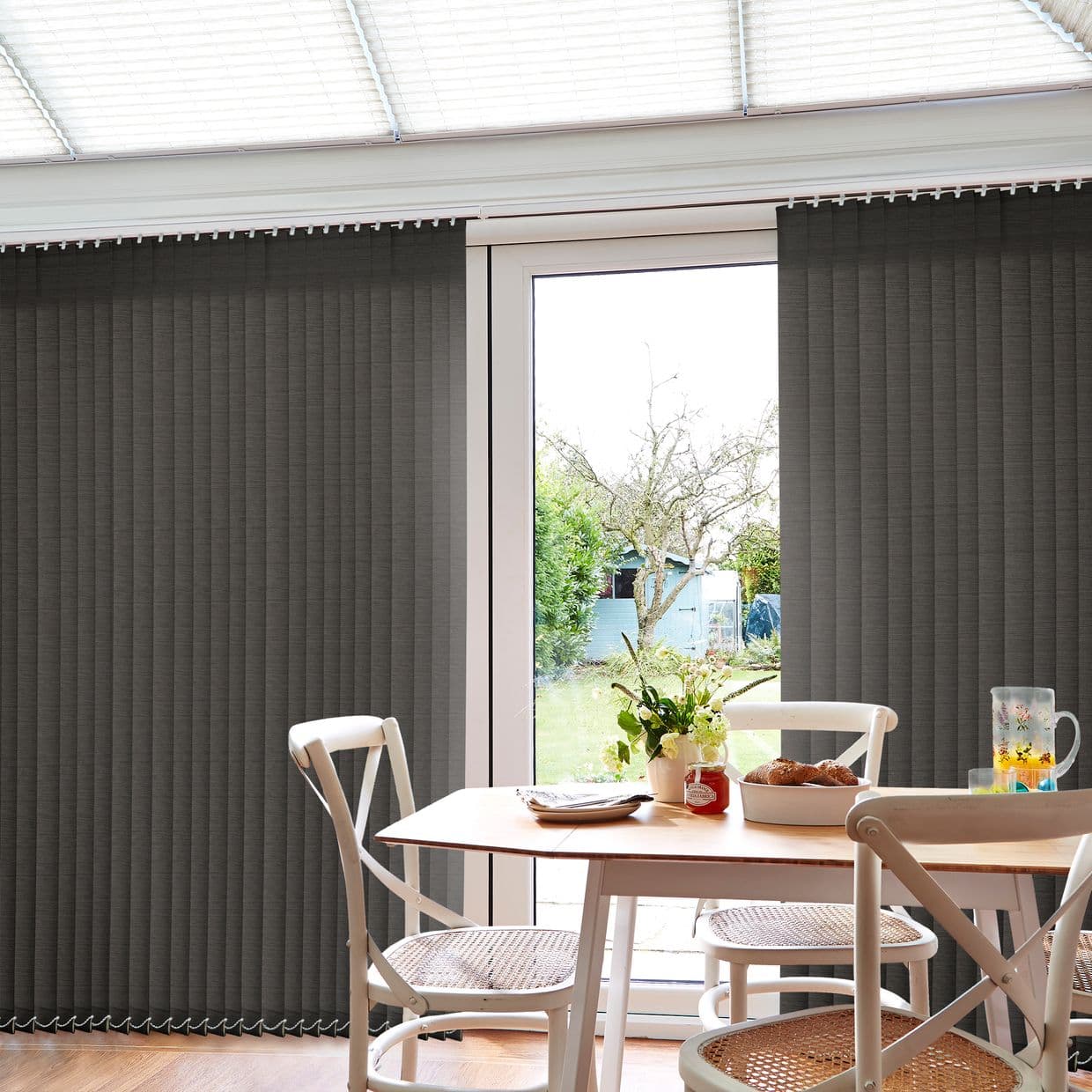 Janna Slate Conservatory Vertical Blind