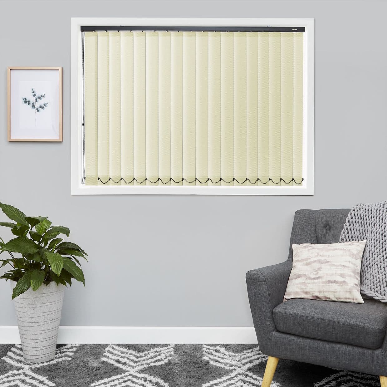 Hunter Olive Vertical Blind
