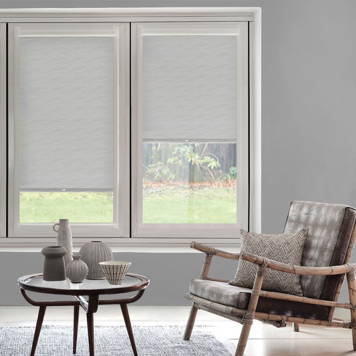 Oslo Blackout Platinum Perfect Fit Roller blind