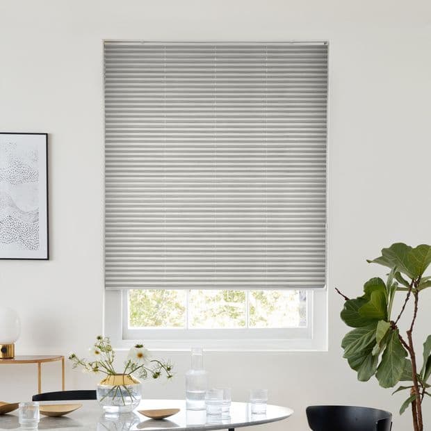 Thermashade Sisal Blackout Ash Pleated Blind
