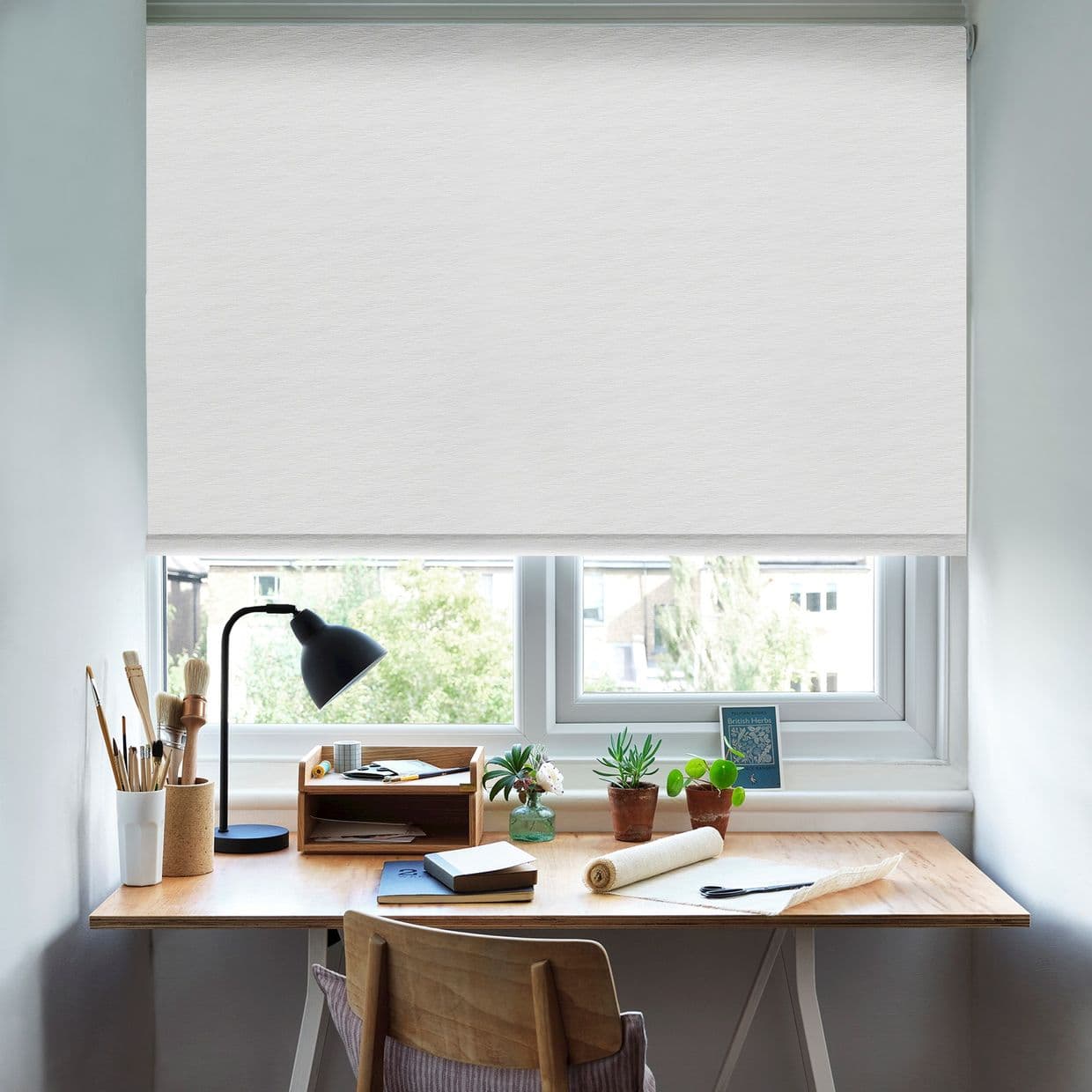 Oslo Blackout Frost Roller Blind