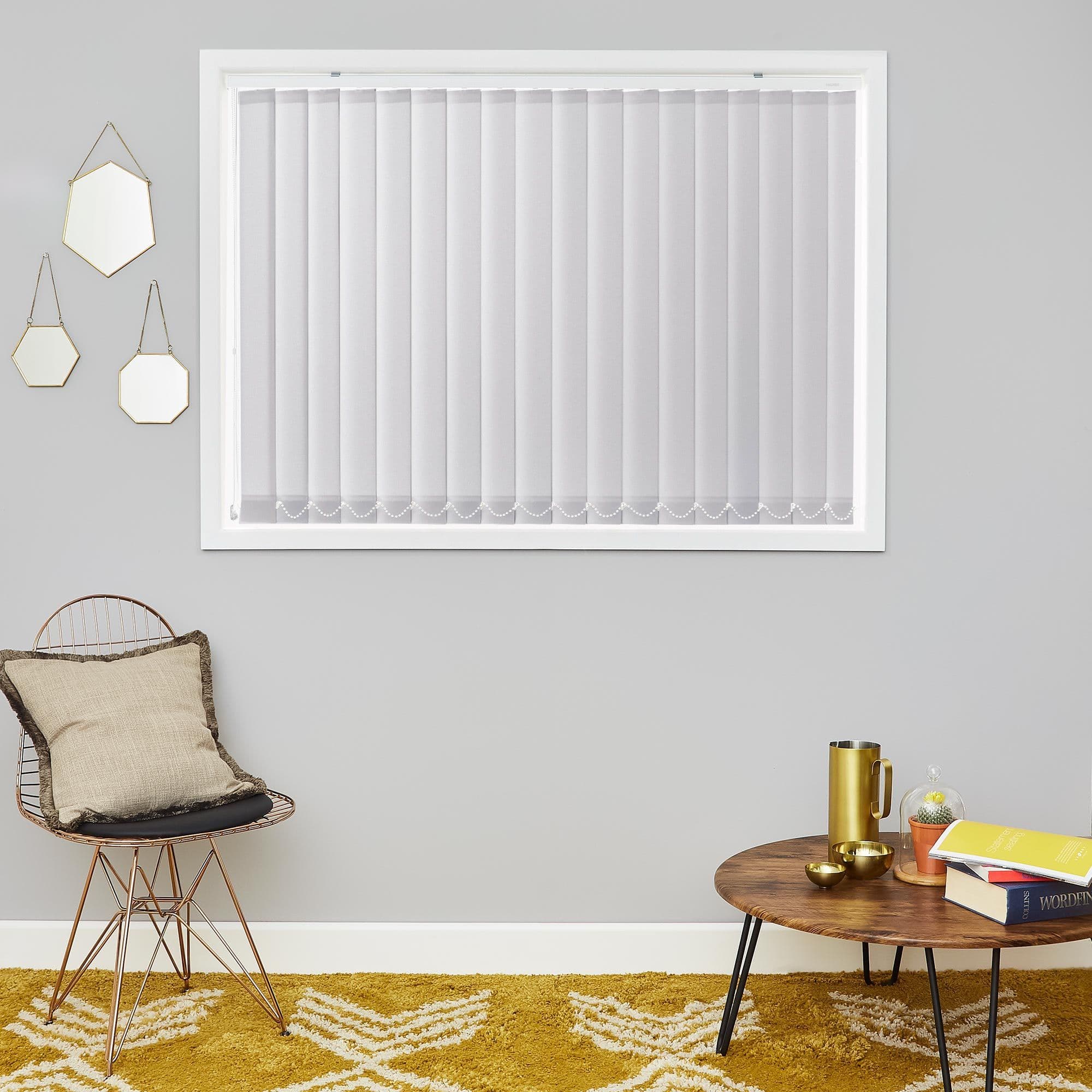 Reber Silver Vertical Blind