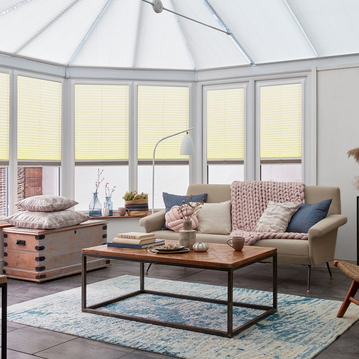 Montoya Sand Conservatory Side Pleated Blind