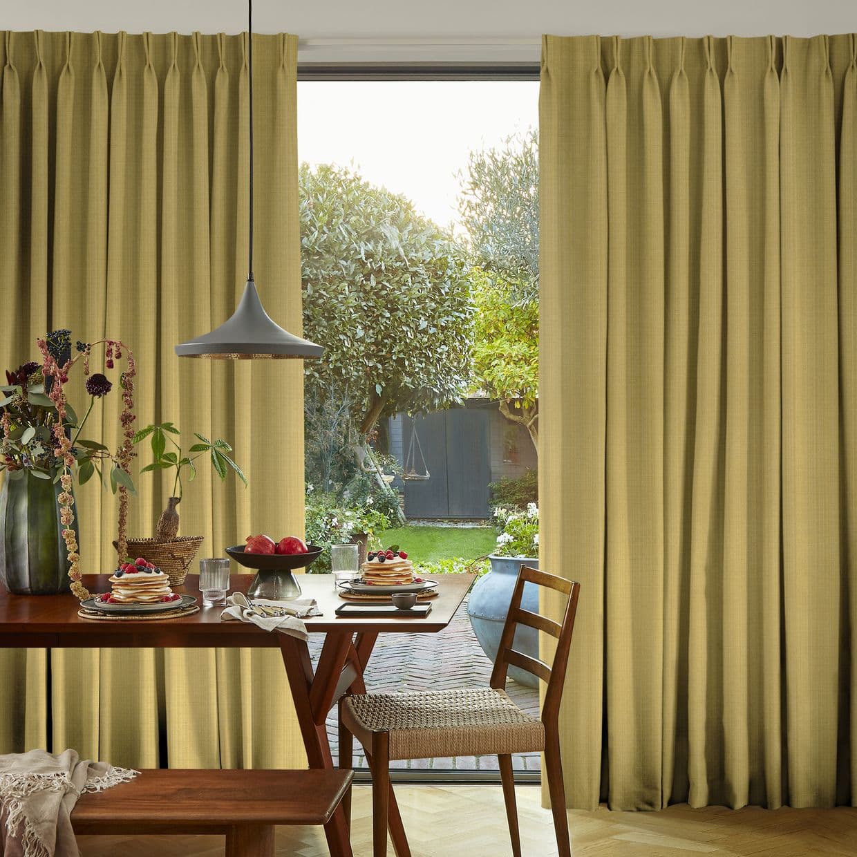 Clarence Chartreuse Curtain