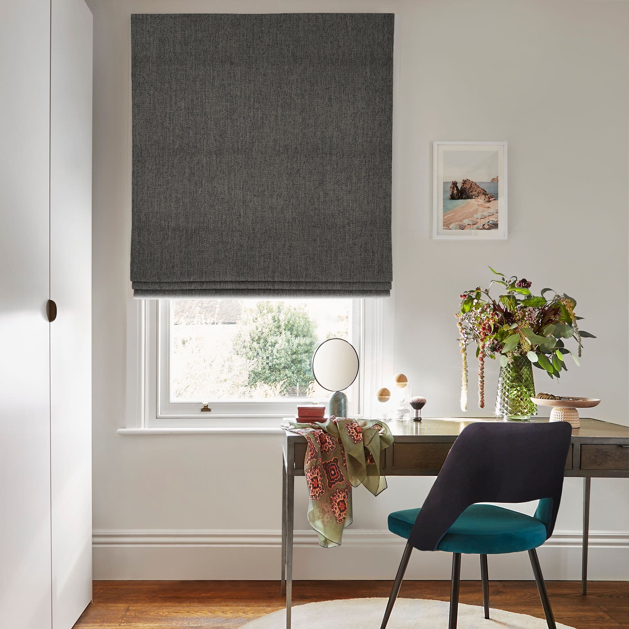 Talbot Charcoal Curtain