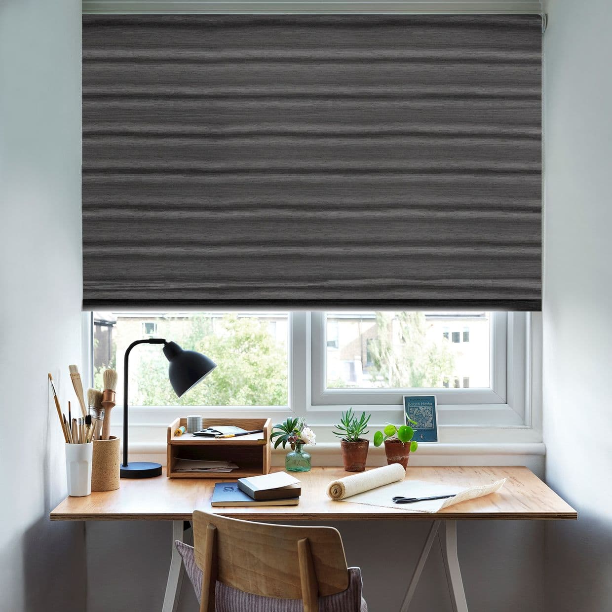Hickory Blackout Raven Roller Blind