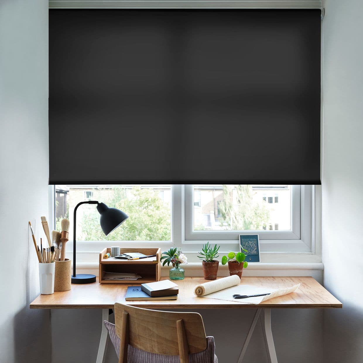 Cordova Black Roller Blind