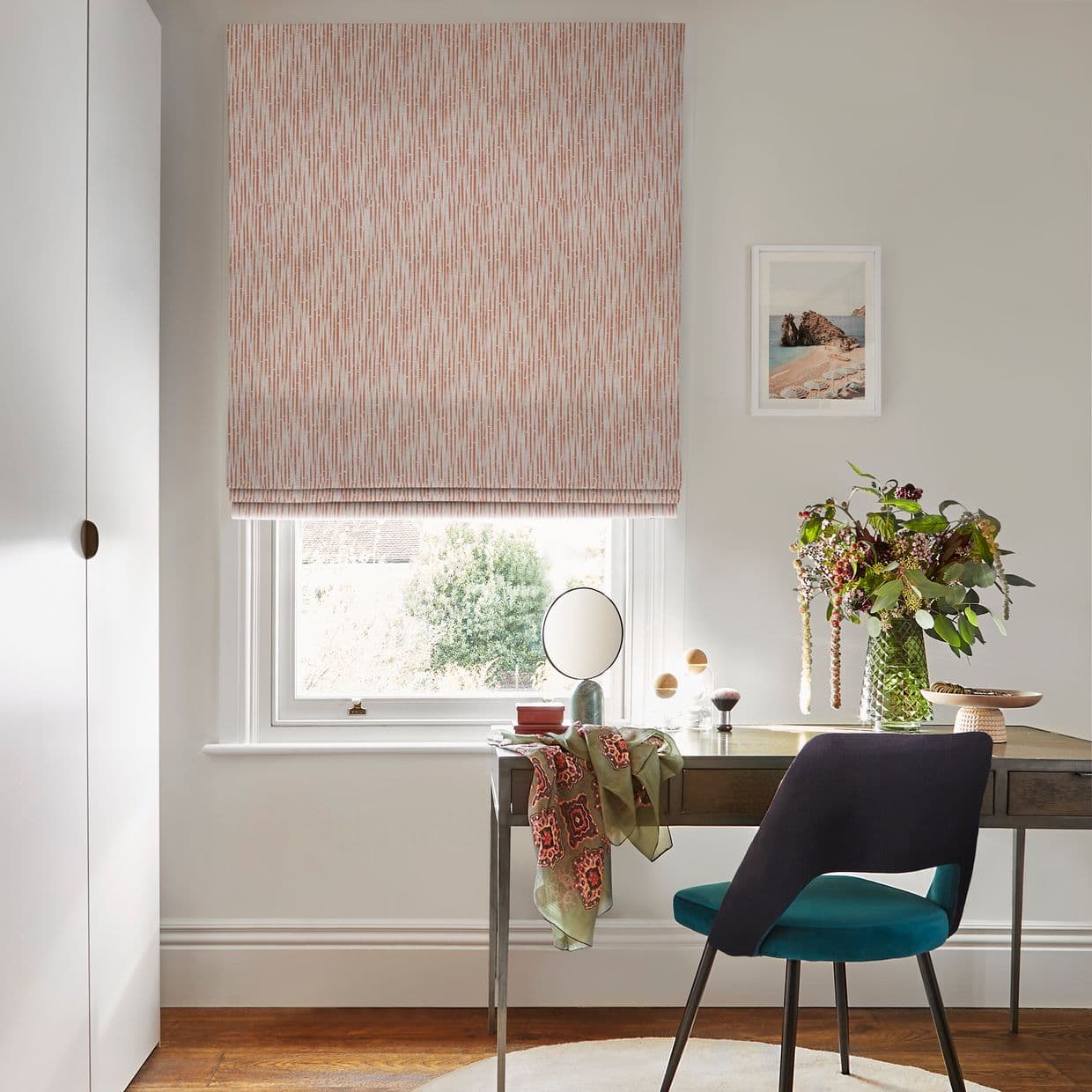 Flourish Sunflower Roman blind