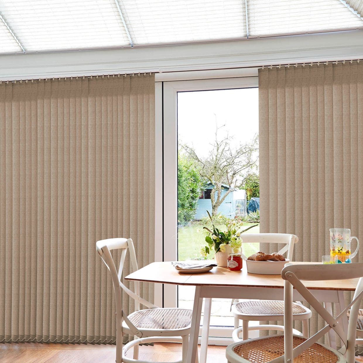Bloom Mocha Conservatory Vertical Blind