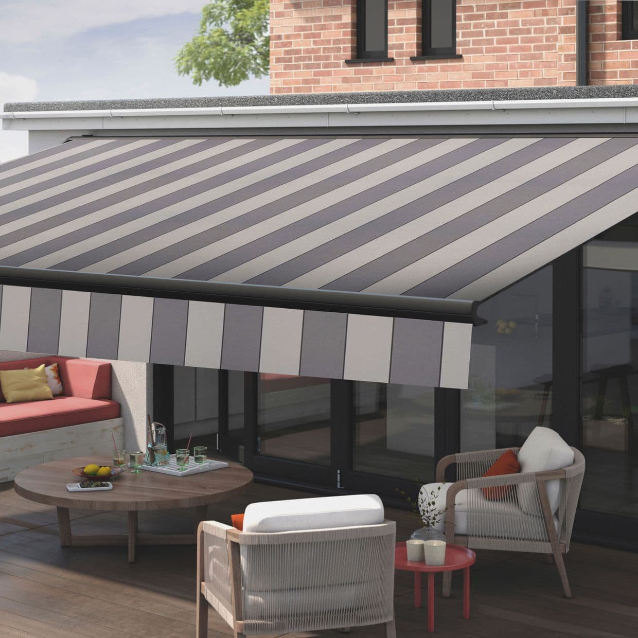 Sienne Dark Grey Awning