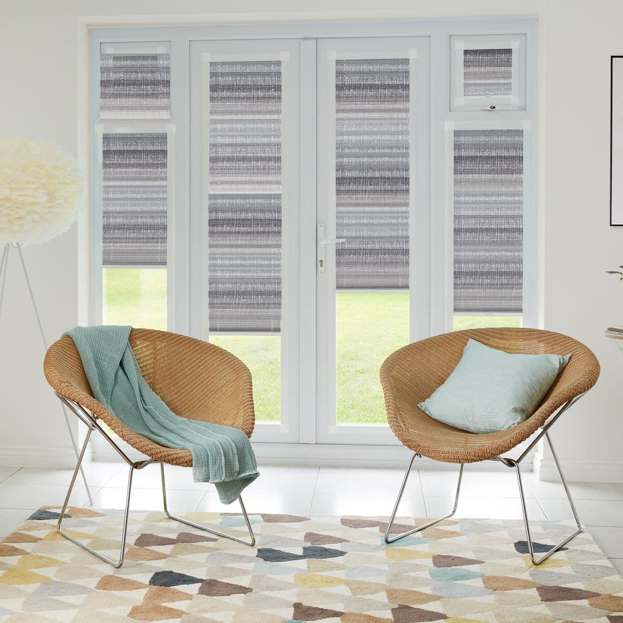 Harmony Grey Perfect fit Pleated blind