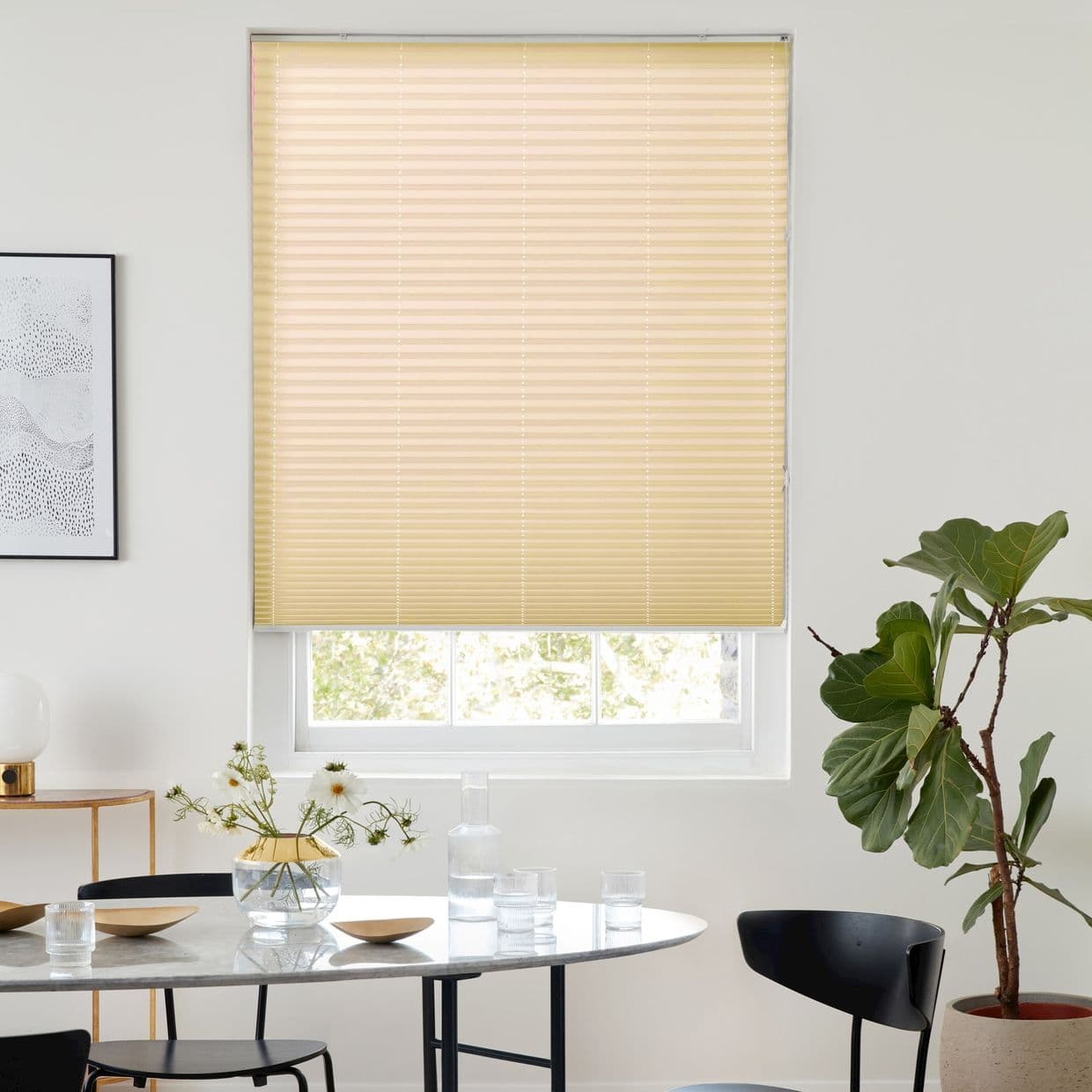 Malbec Beige Pleated Blind
