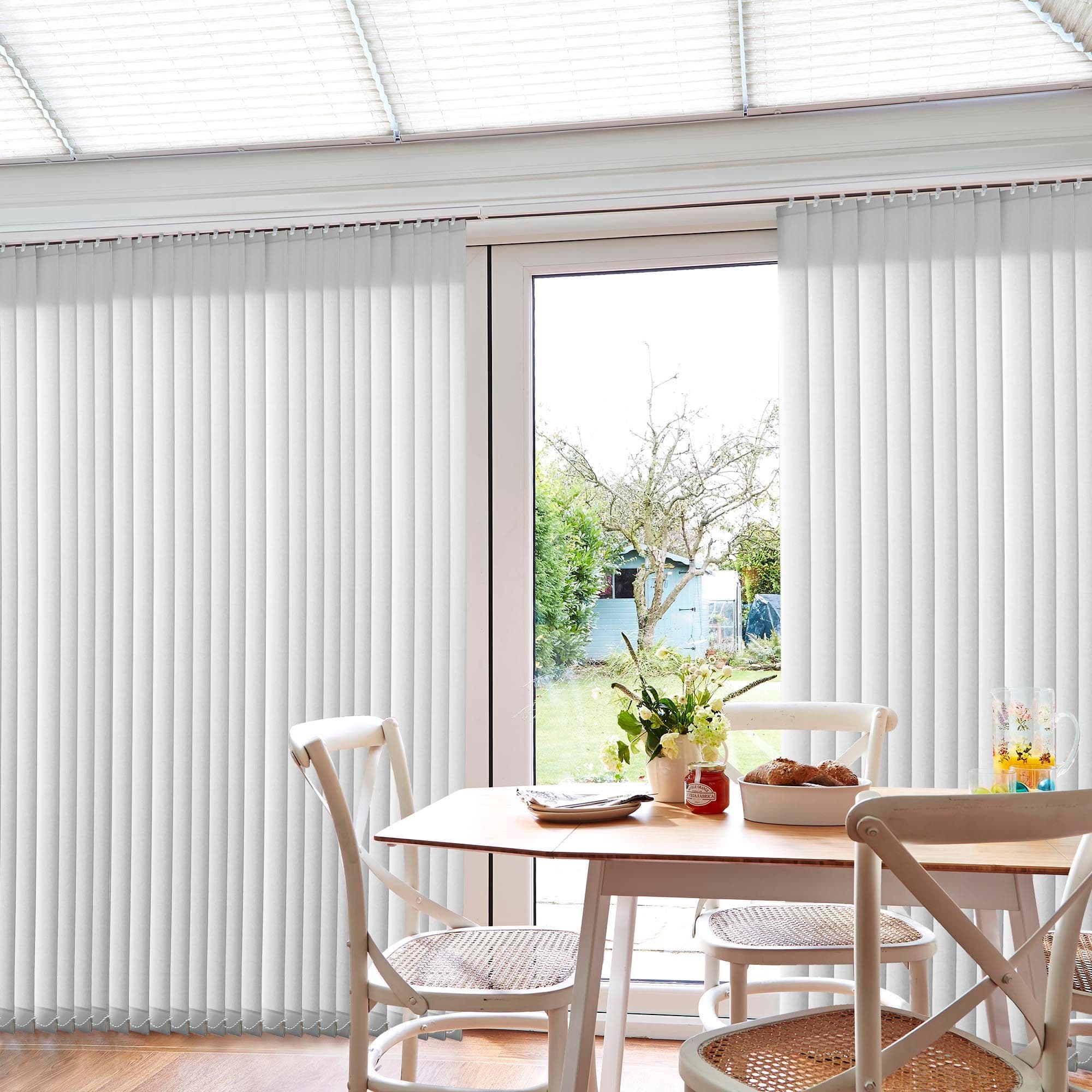 Reber Pure White Conservatory Vertical Blind