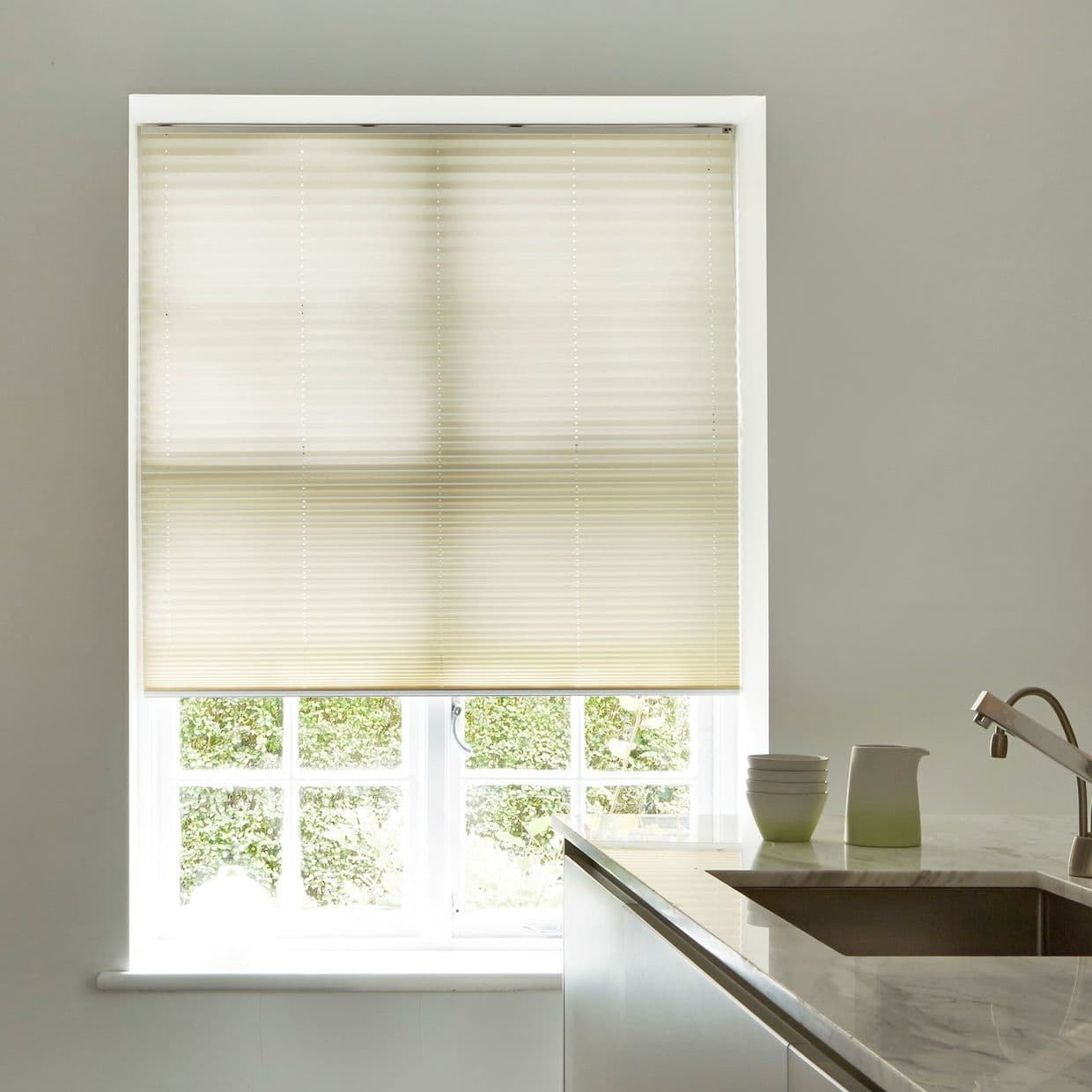 Alayna Ivory Pleated Blind