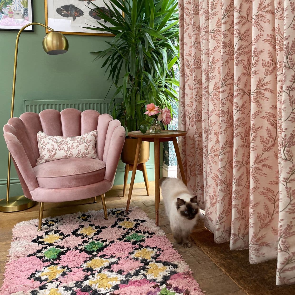 Delizia Blush Curtain