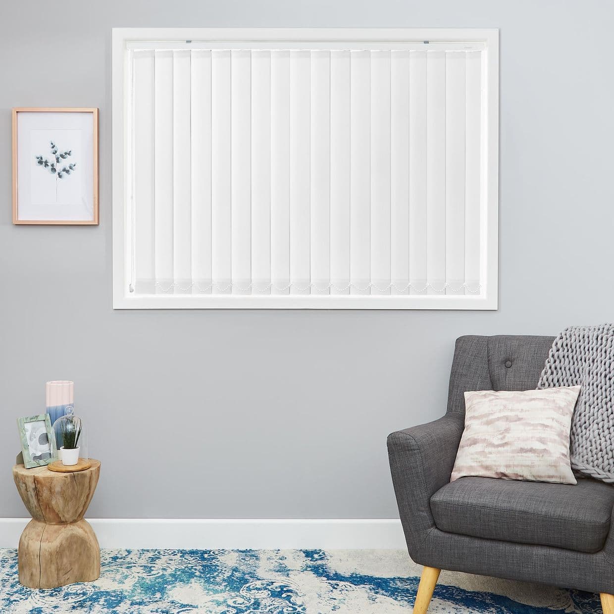 Corsica White Vertical Blind