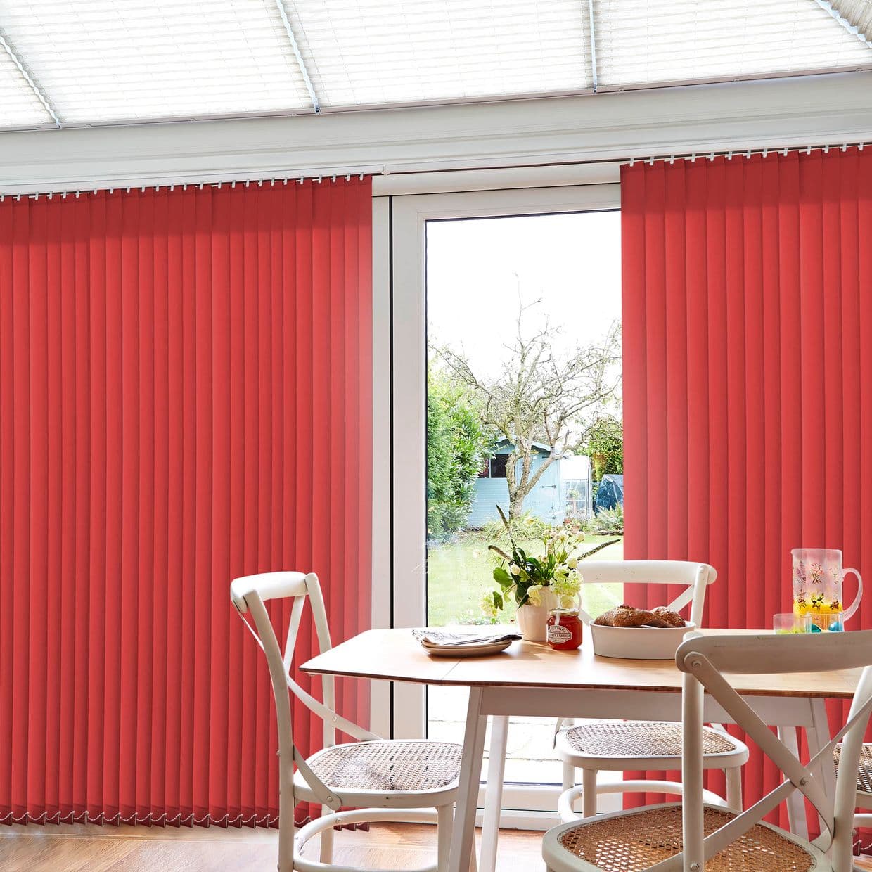 Acacia Red Conservatory Vertical Blind