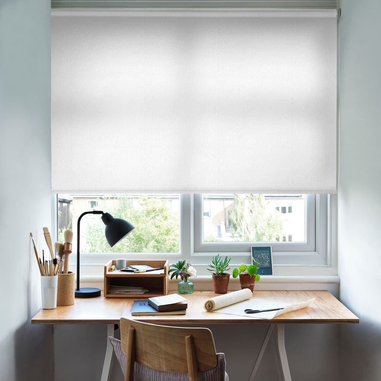 Yasmin White Roller Blind