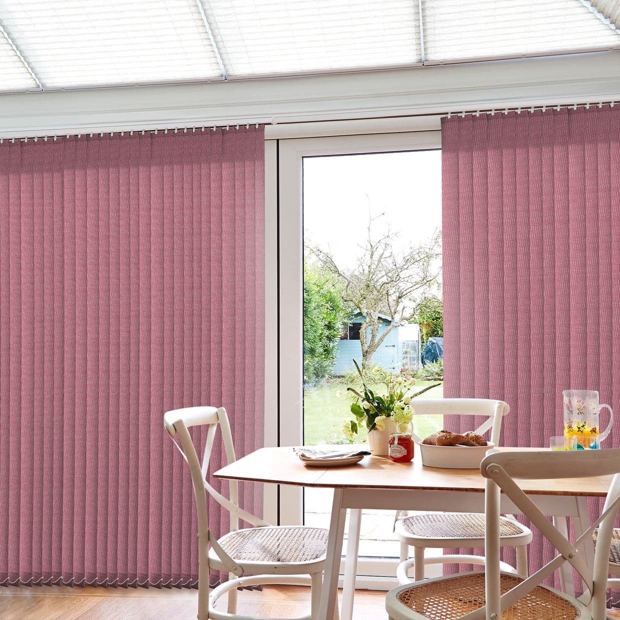 Linara Dark Mulberry Conservatory Vertical Blind