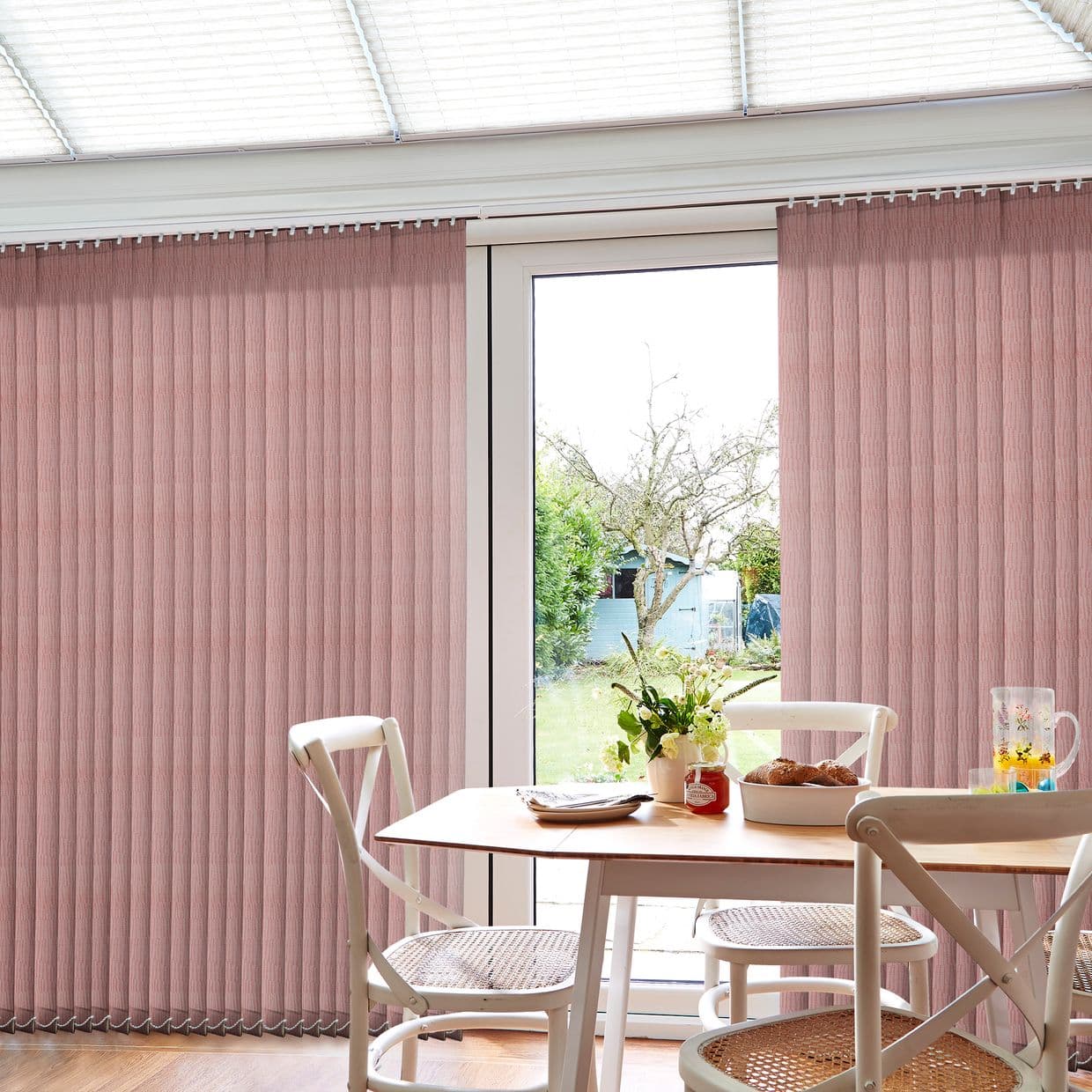 Minnie Roasted Red Conservatory Vertical Blind