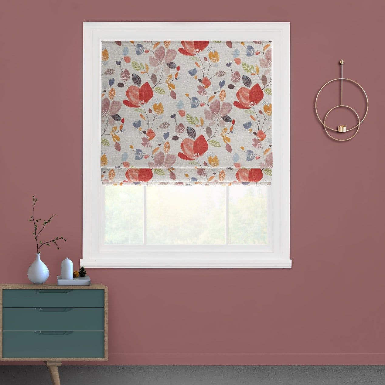 Iver Coral Roman Blind