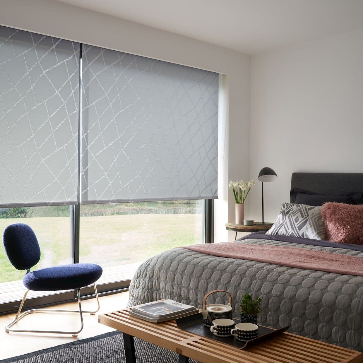 Zimmer Silver Roller Blind