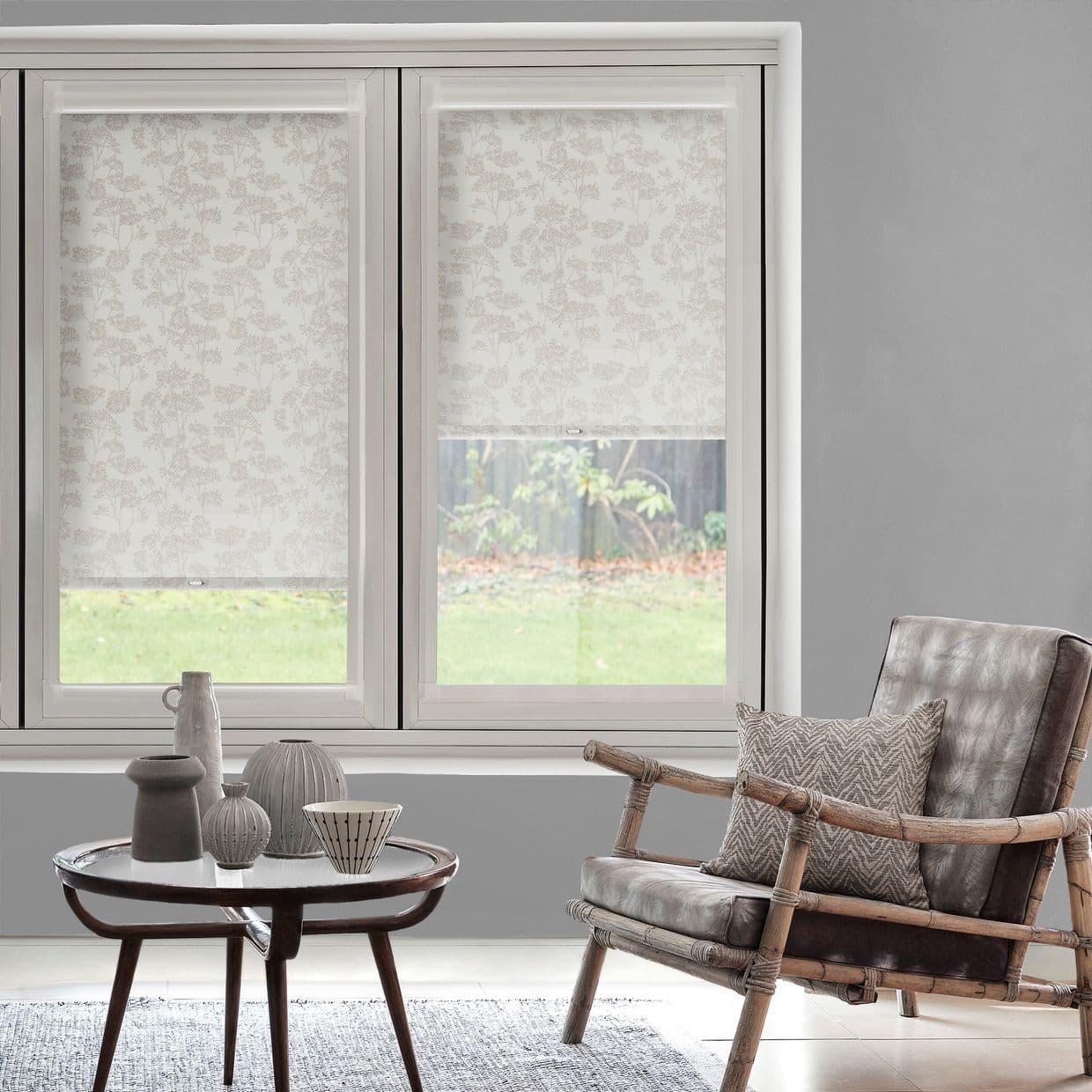 Polly Crimson Perfect Fit Roller blind