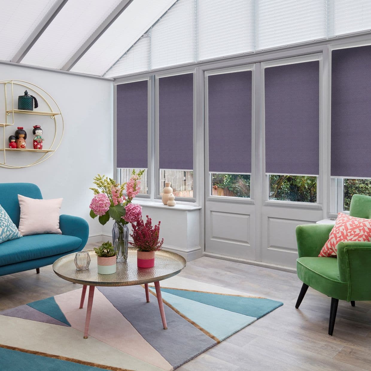 Battersea Moonscape Conservatory Roller blind