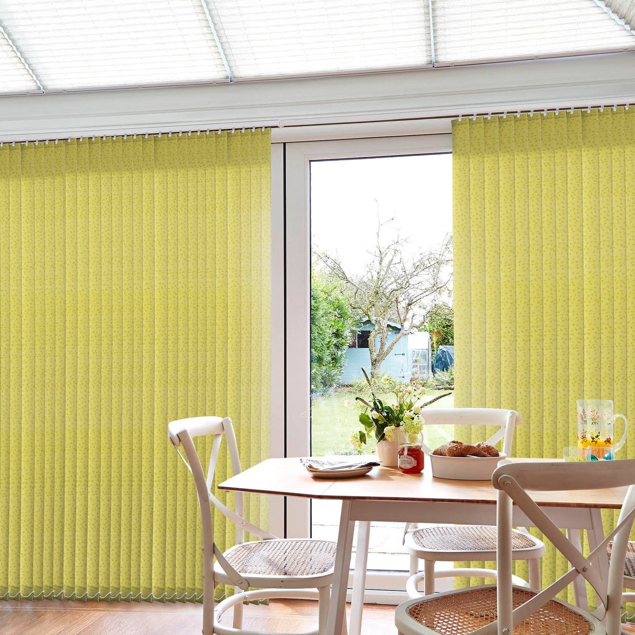 Izola Chartreuse Conservatory Vertical Blind