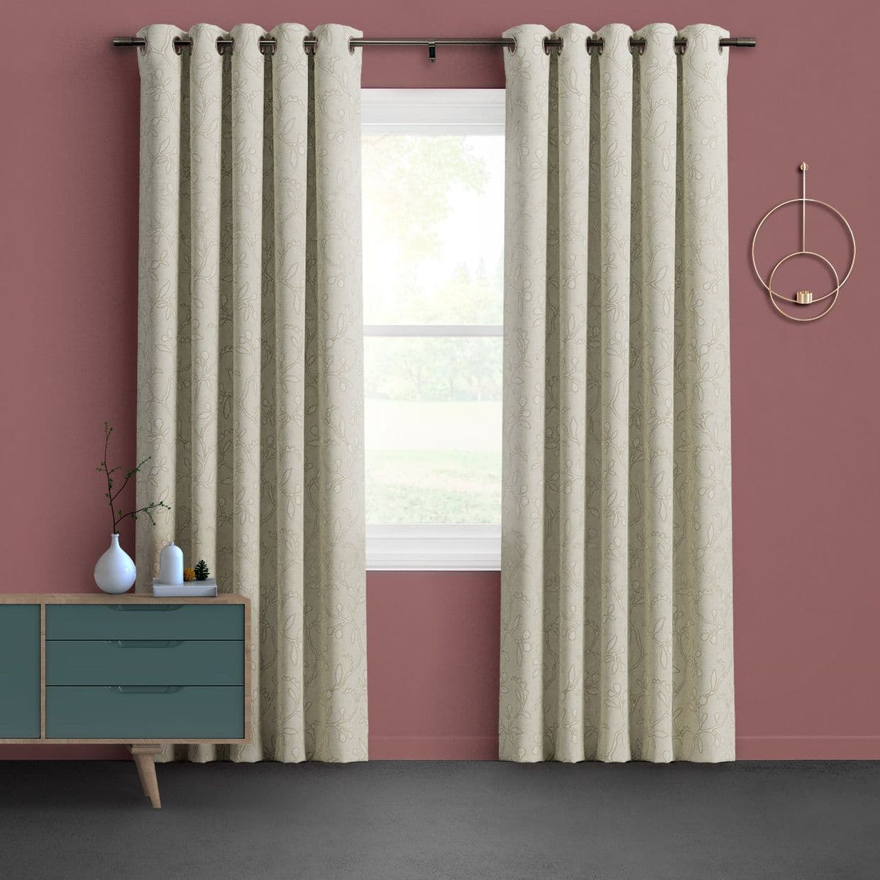 Adhara Silver Birch Curtain