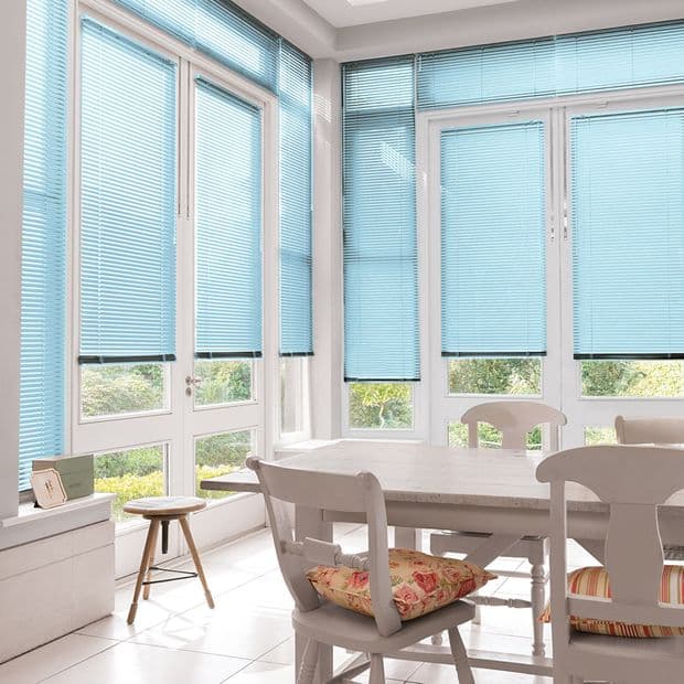 Portfolio Cool Aqua Conservatory Venetian blind