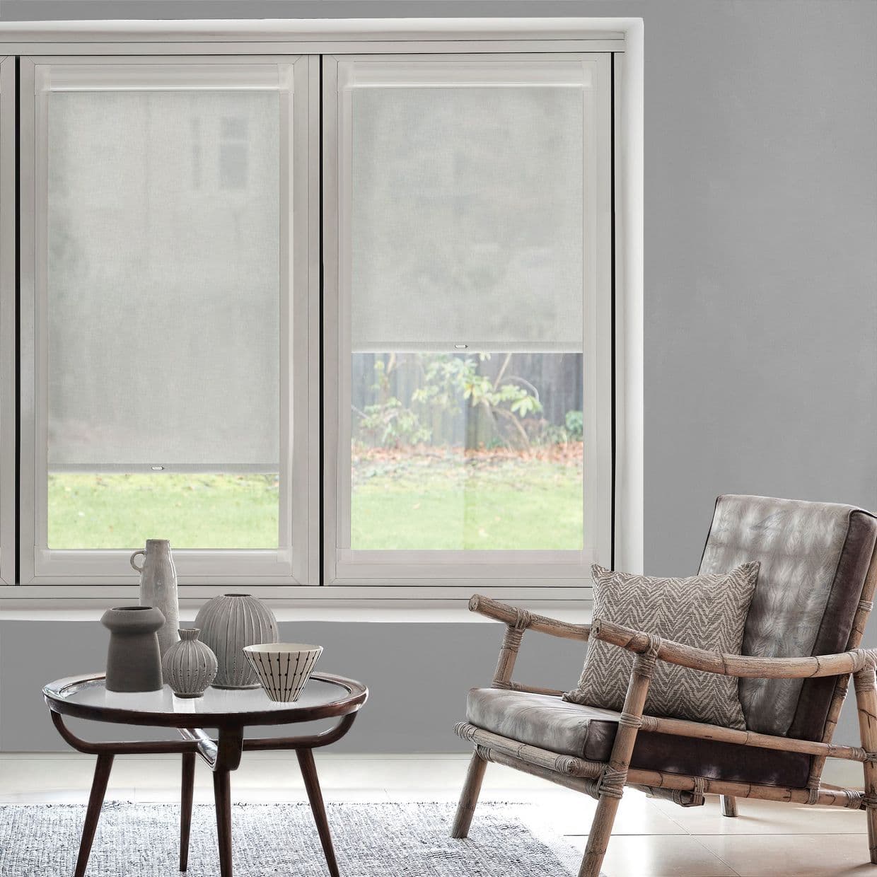 Ivy White Perfect Fit Roller blind