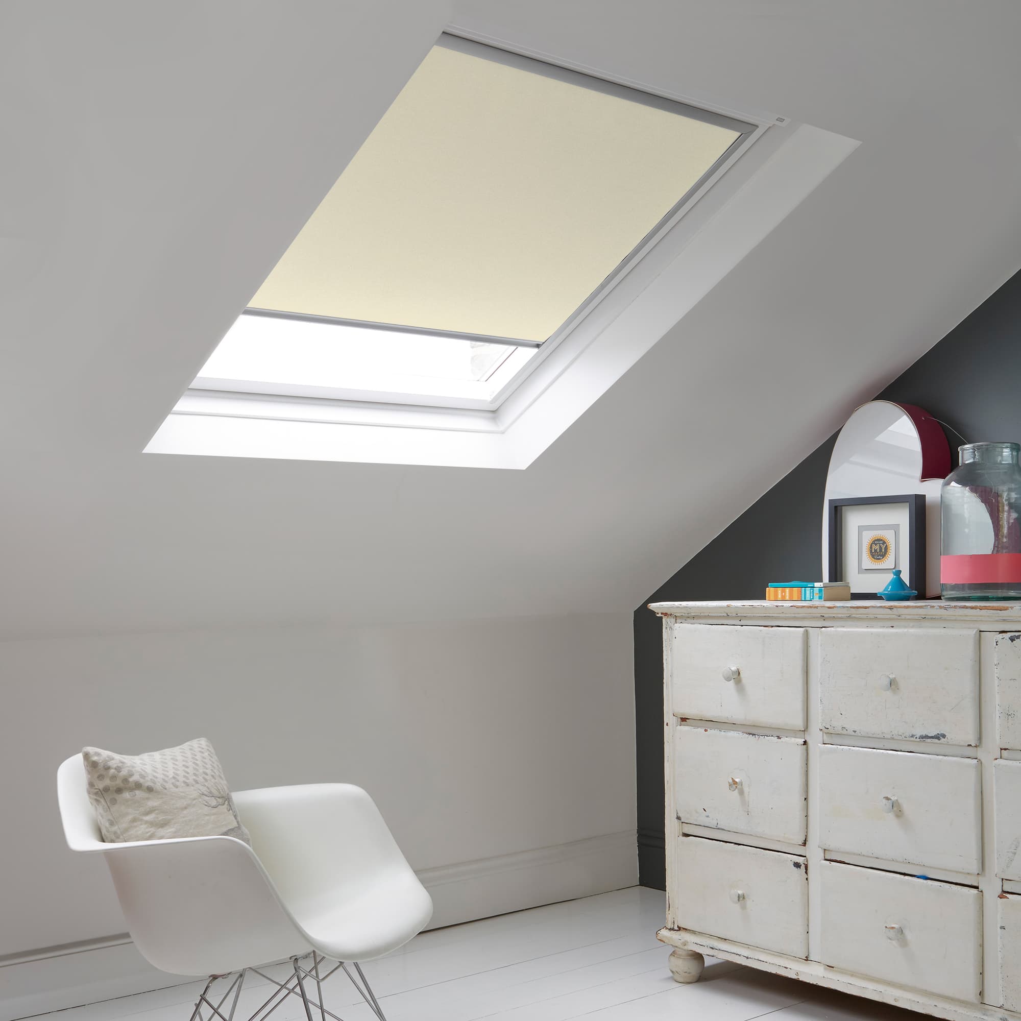 Azure Almond Skylight Roller Blind